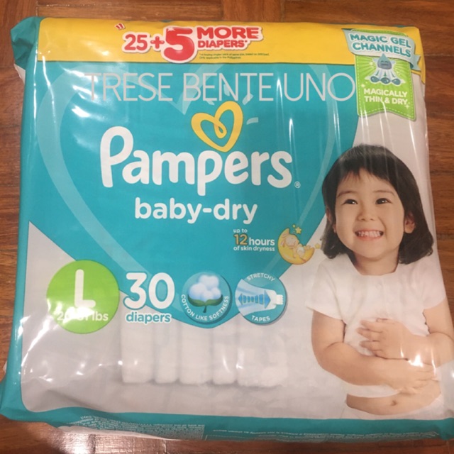 pampers large price 30 pcs