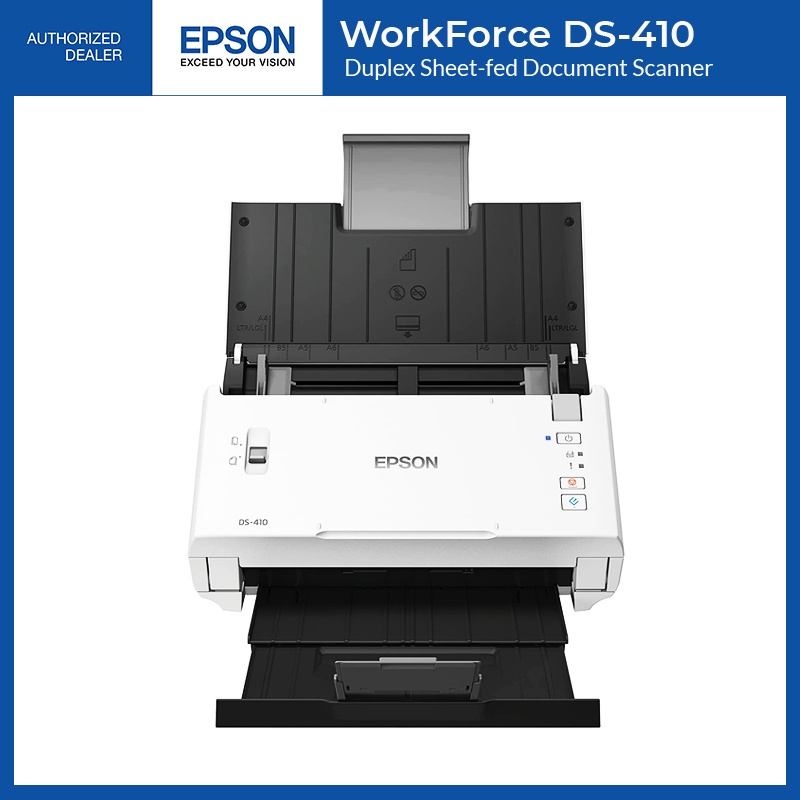 Epson Work Force Ds 410 Scanner Duplex Sheet Fed Document Scanner Built In Automatic Document 0741