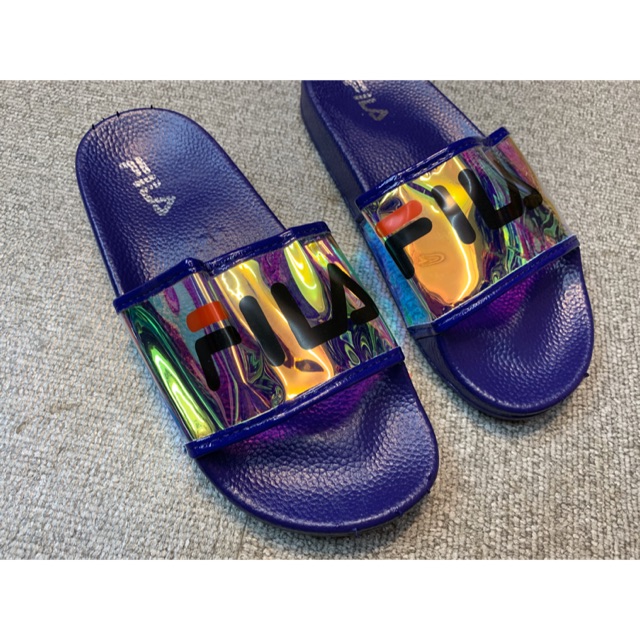 fila slides holographic