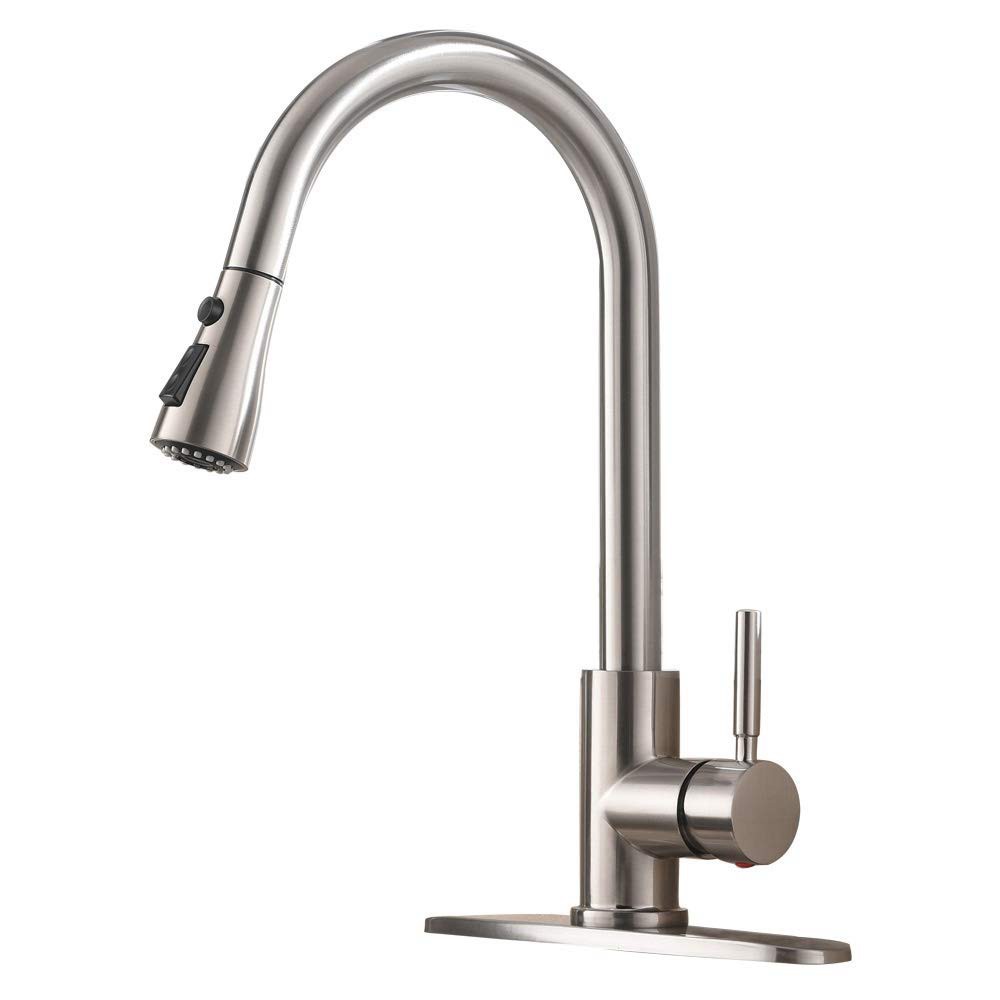 Free Shippingsingle Handle Brushed Nickel Kitchen Stainless Steel Sink Faucets Shopee Philippines