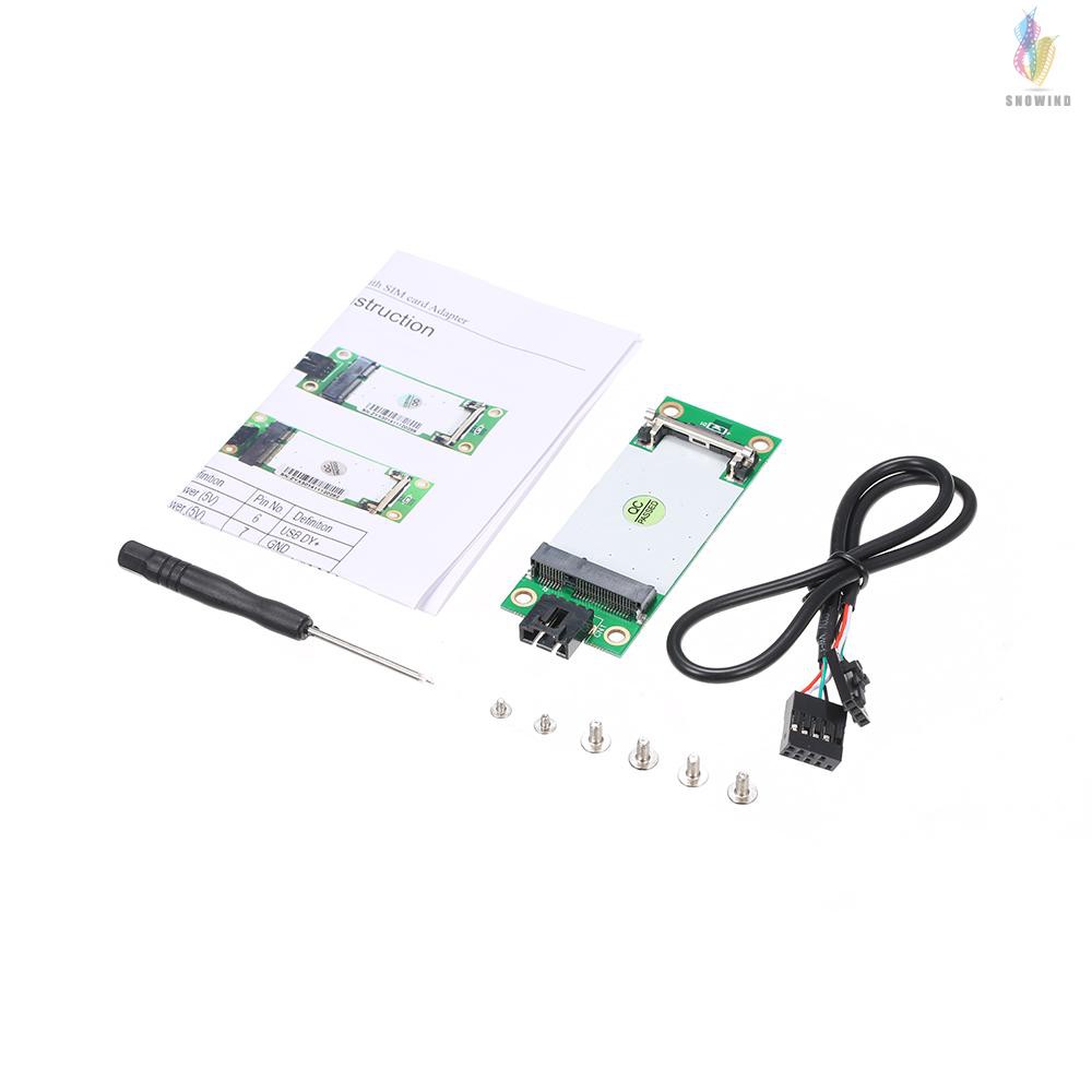 mini pcie wwan to usb adapter card with sim slot wwan3g