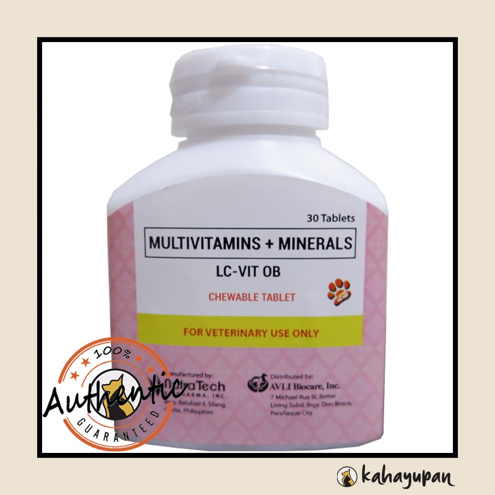 LC Vit OB (Multivitamins and Minerals) for Pregnant and Lactating Dogs ...