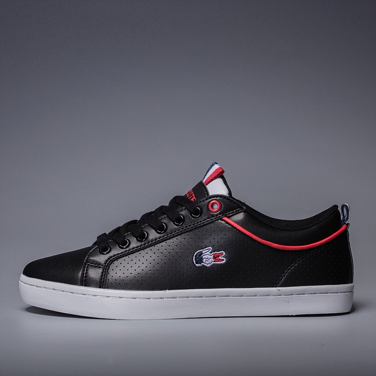 red and black casual shoes
