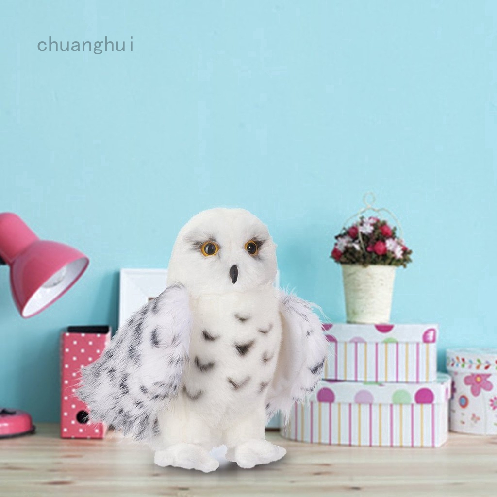 white stuffed owl