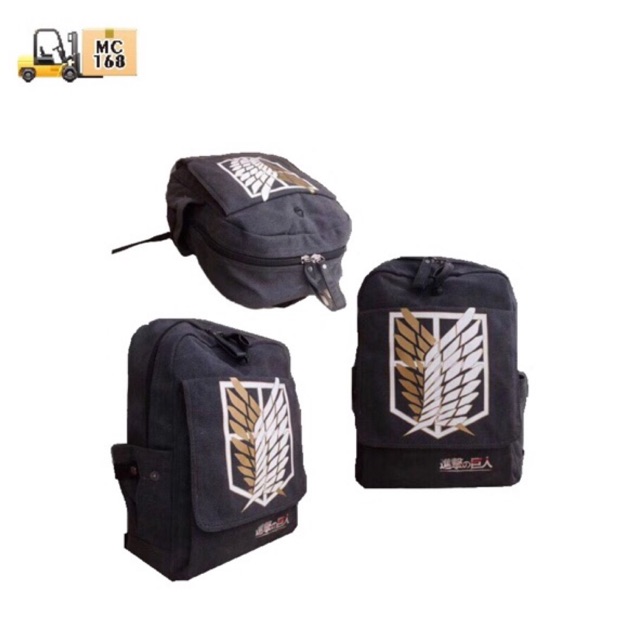 attack on titan backpack titan