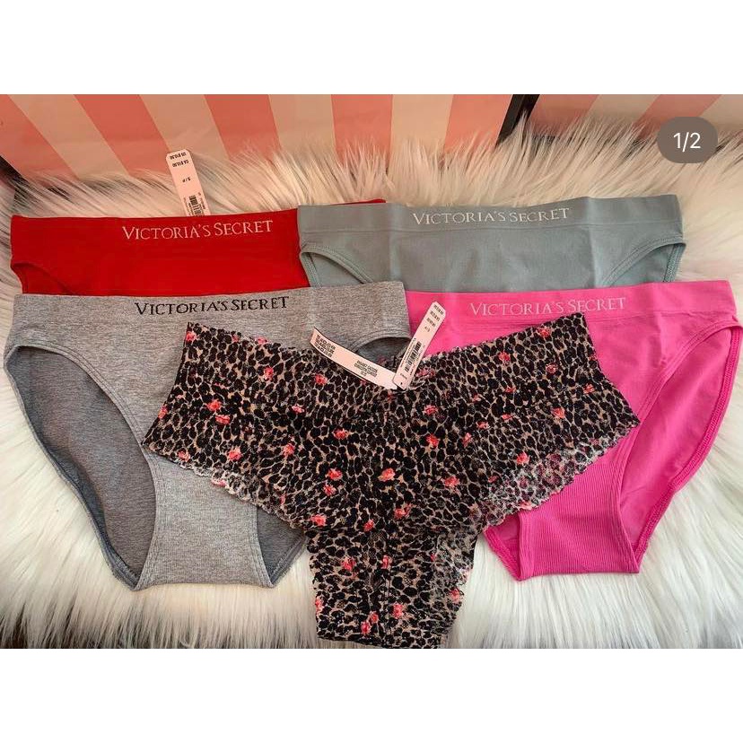 Authentic Victorias secret panty small set of 5 Shopee Philippines