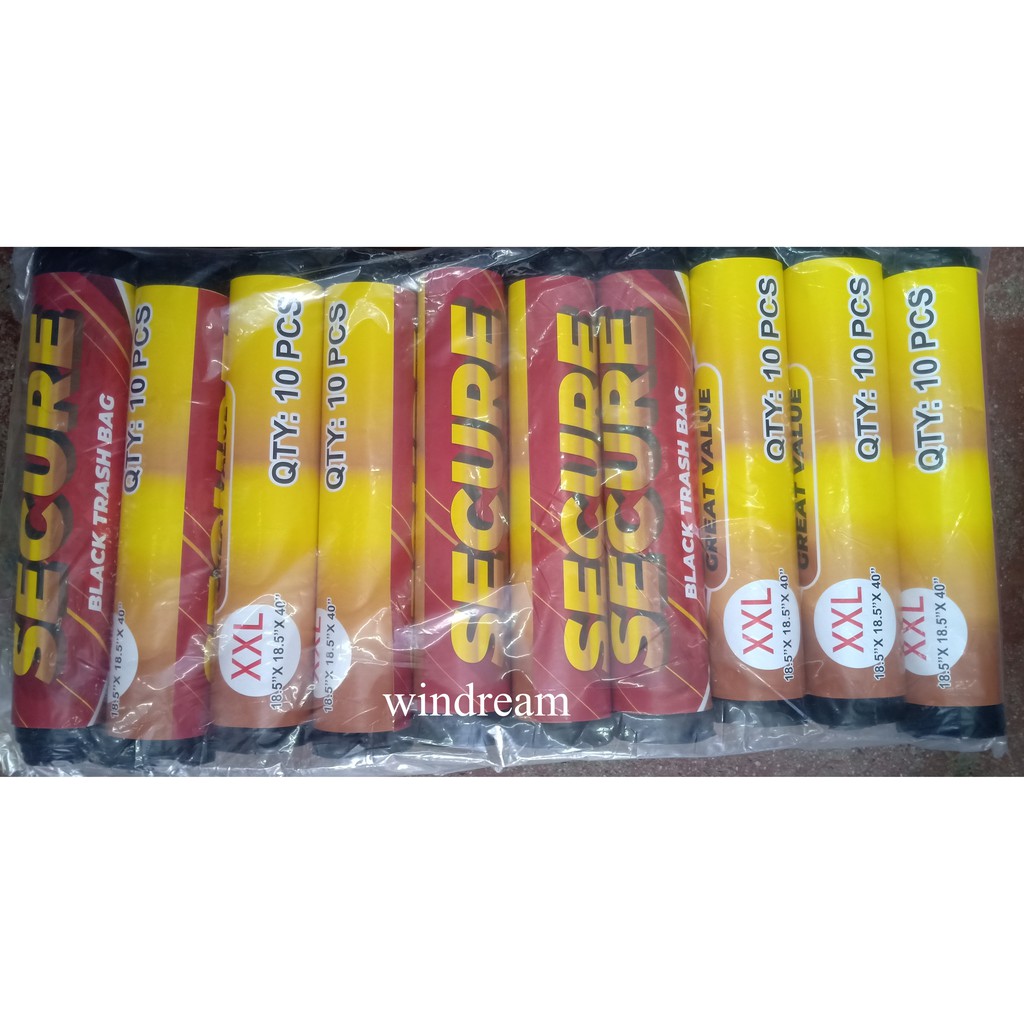 trash bag garbage bag XXL 18.5x18.5x40" Shopee Philippines
