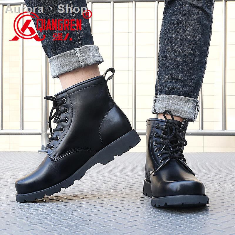mens casual leather boots