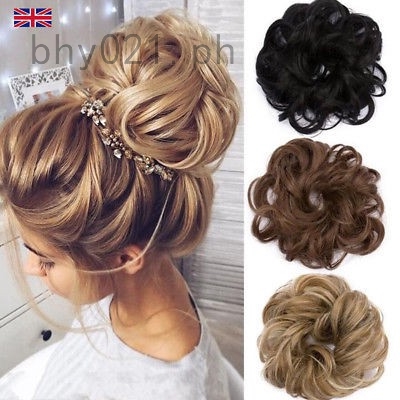 Hair Scrunchie Large Wavy Curly For Messy Bun Or Pony Shopee