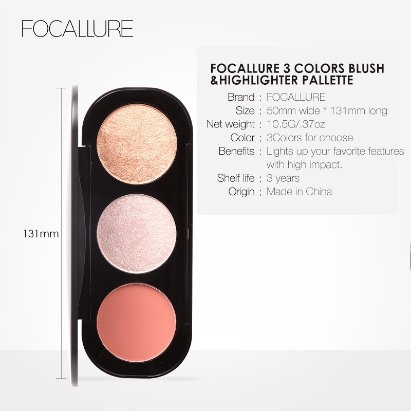 focallure blush and highlighter