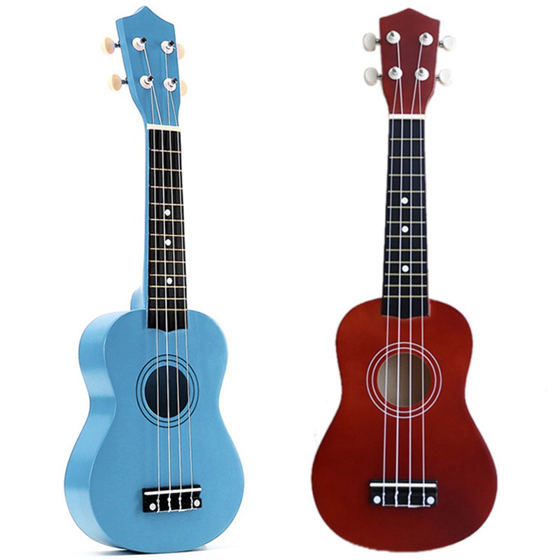 2set 21 Inch Soprano Ukulele 4 Strings Hawaiian Guitar Uke + String