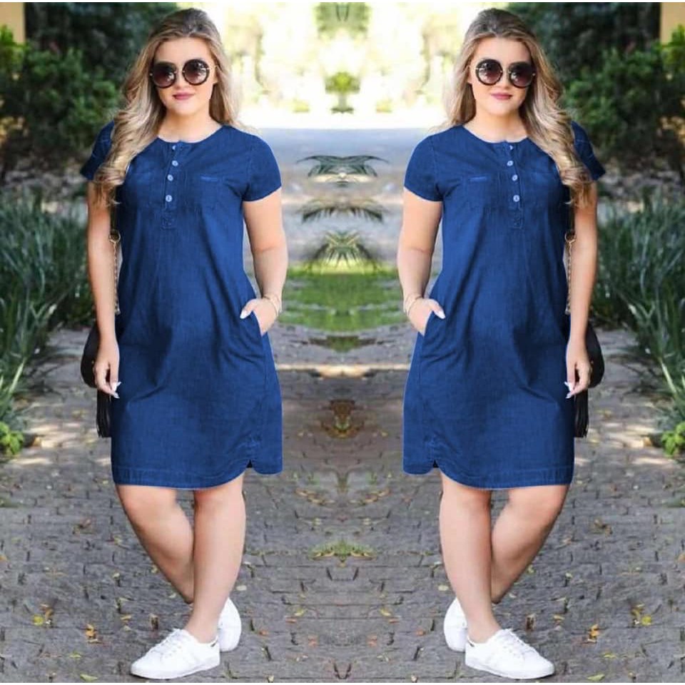 shopee denim dress