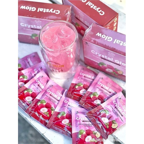 Crystal Glow Collagen Drink 10 sachet/box by JRK Dream & Glow lipo by Prestige International