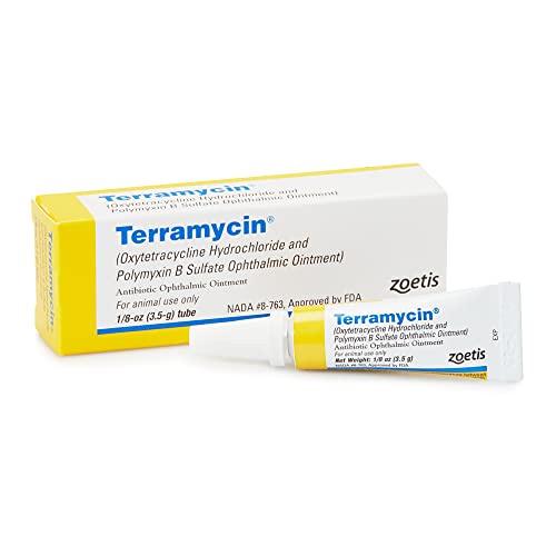 Terramycin Antibiotic Ointment for Eye Infection Treatment in Dogs, Cats, Cattle, Horses, and Sheep, #1
