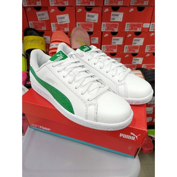 100% Original Puma Smash L Authentic Legit White/Green Shoes Brand New ...