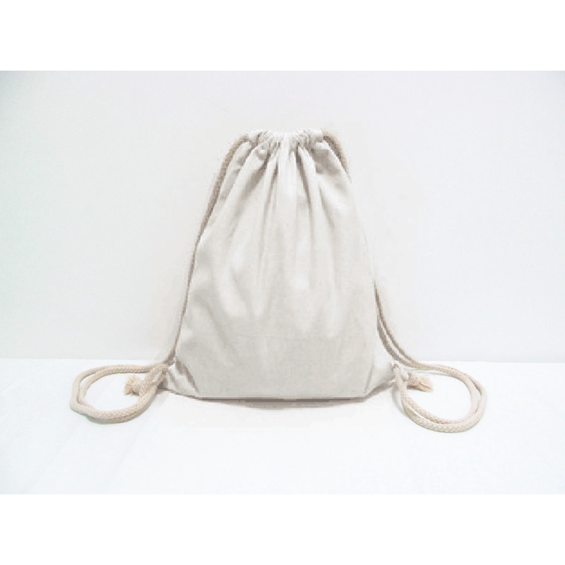 white canvas drawstring bags