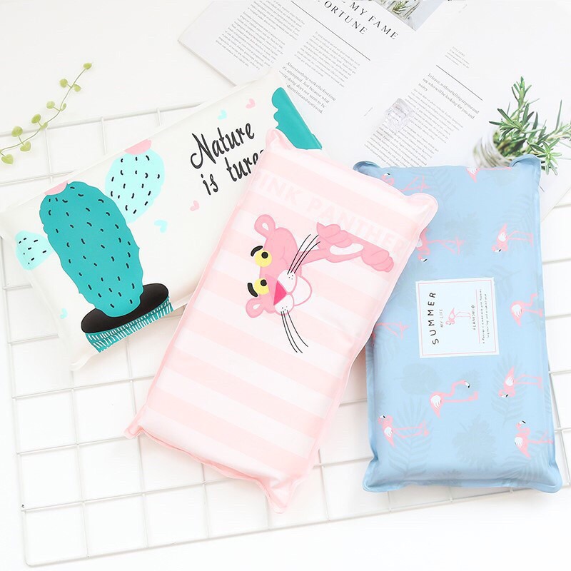 Inflatable Water Fill Pillows Cartoon Ice Cooling Pillow Ice
