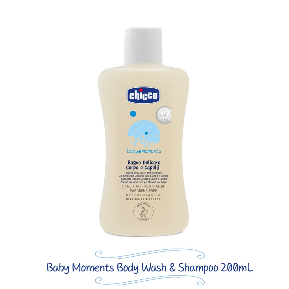 chicco baby moments gentle body wash and shampoo