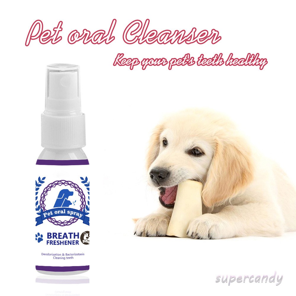 Pet Care Mouthwash Spray Pet Teeth Breath Cleaning Freshener Dog Cats