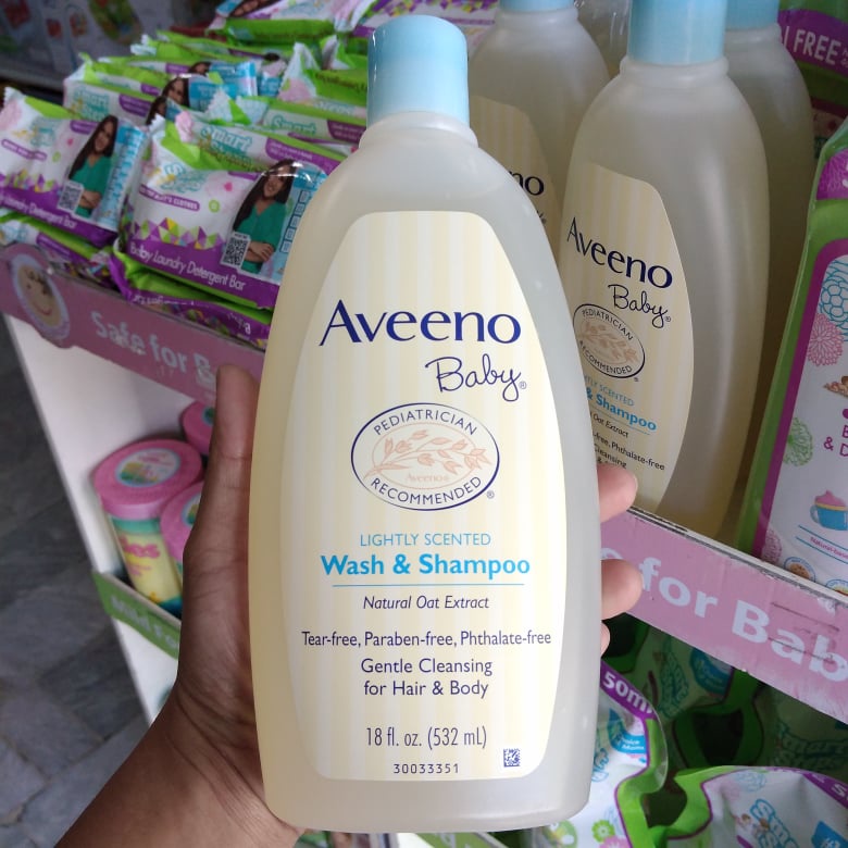 Aveeno Baby Wash And Shampoo Lightly Scented 18 Fl Oz 532 Ml Shopee