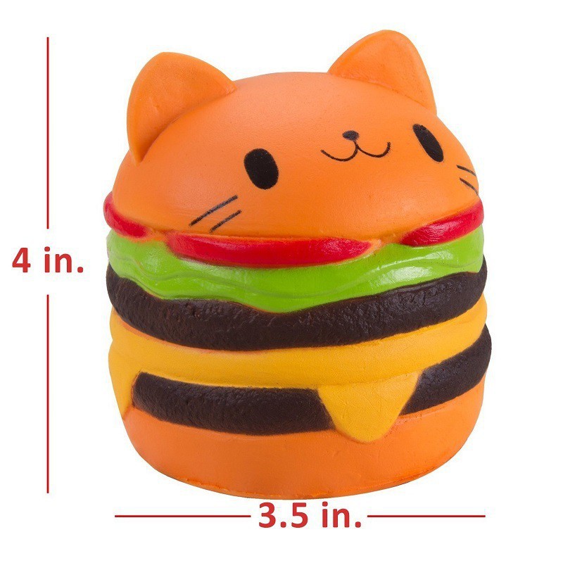 cheeseburger cat plush