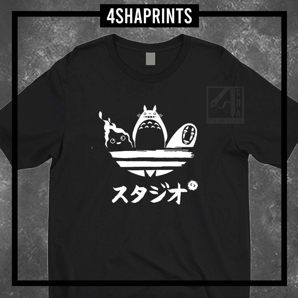 MY NEIGHBOR TOTORO ADIDAS STYLE STUDIO GHIBLI ANIME TSHIRT | Shopee ...