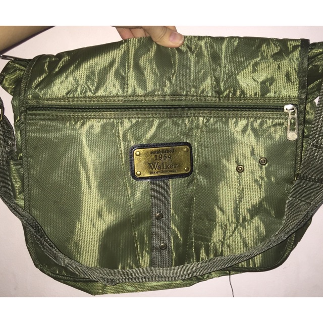 army green sling bag