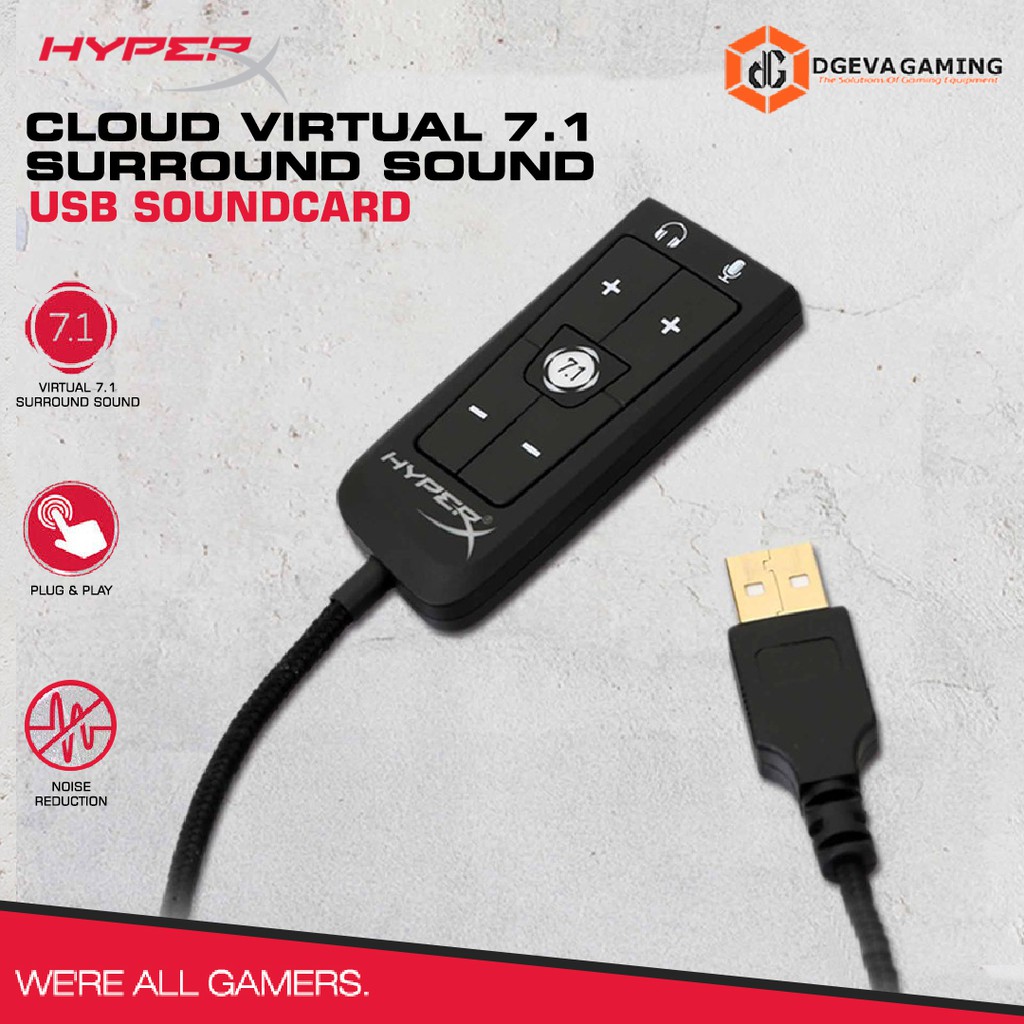 hyperx cloud virtual 7.1 surround sound