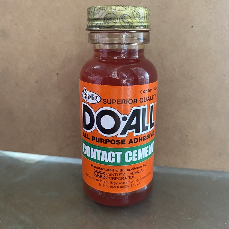 DO ALL Rugby All Pupose Adhesive Contact Cement 40cc Shopee Philippines