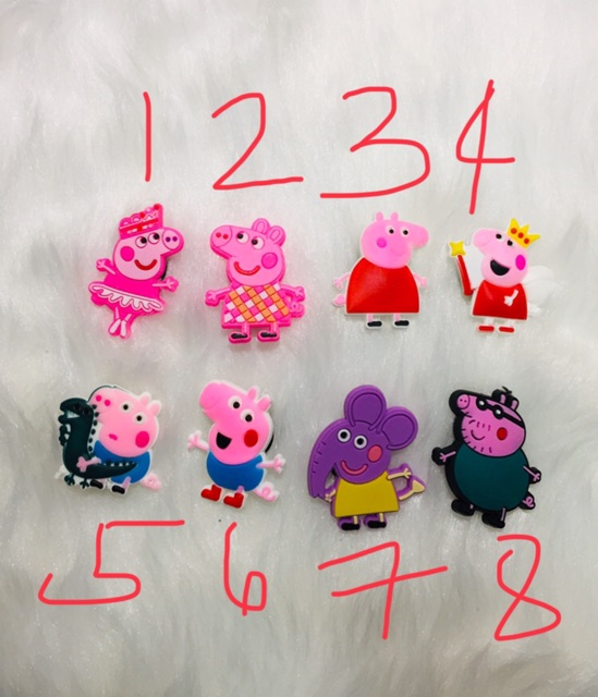 peppa pig pins for crocs