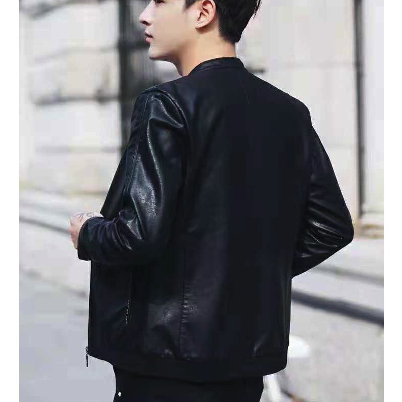 zara black leather jacket men