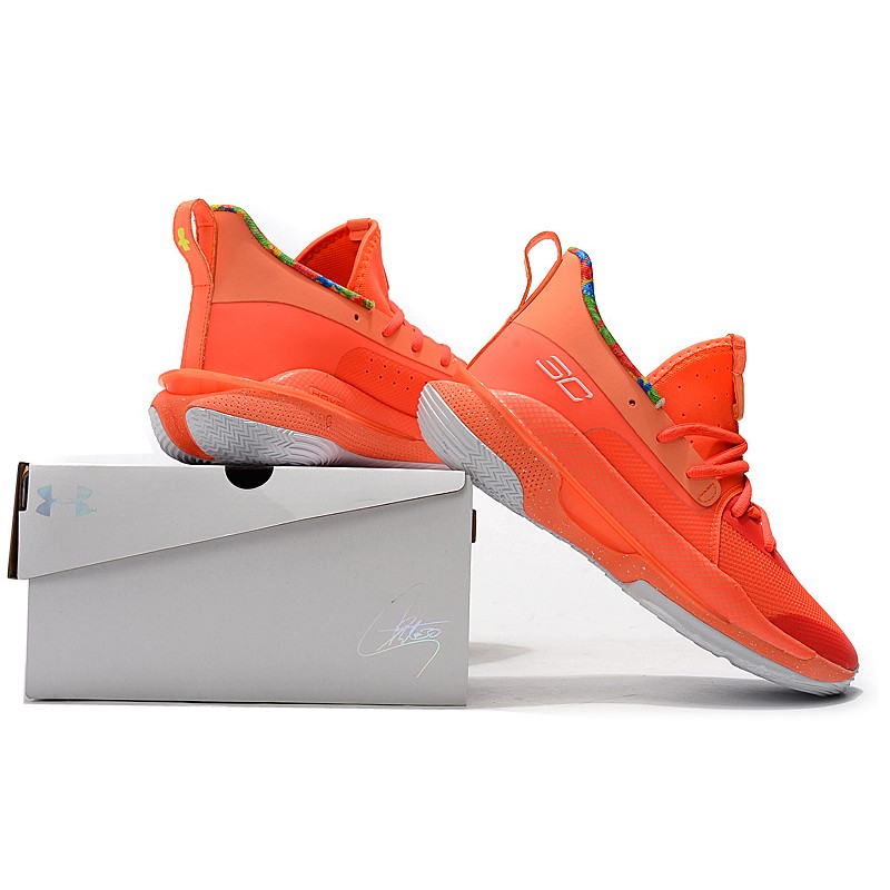 under armour basketball shoes orange