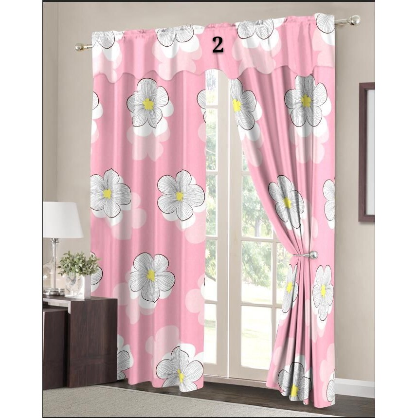 1pc Modern Curtains For Home Printing 130x180cm P1012 Shopee