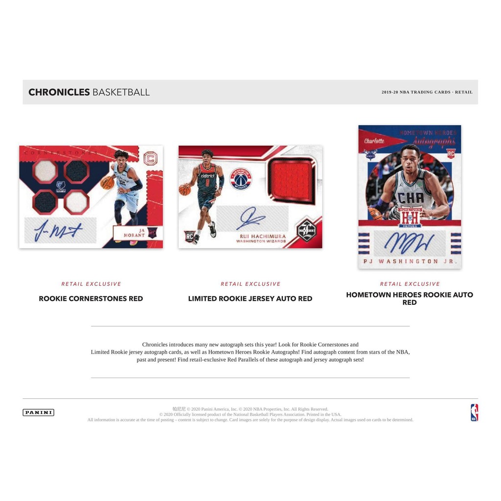 panini chronicles basketball retail
