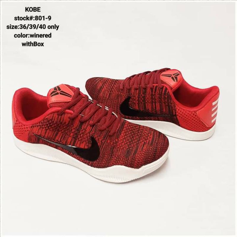 kobe shoes maroon