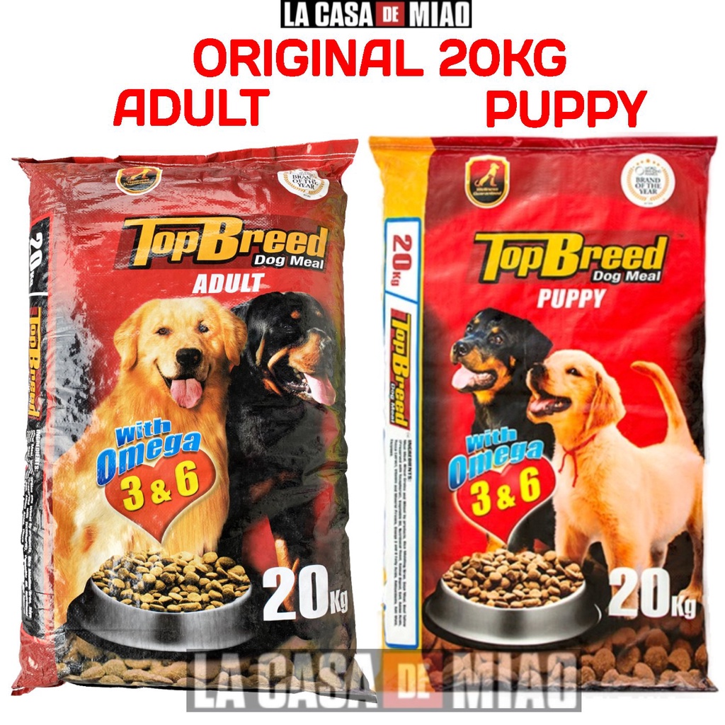 Top Breed Dog Food Puppy / Adult Meal 20kg Original Package La Casa