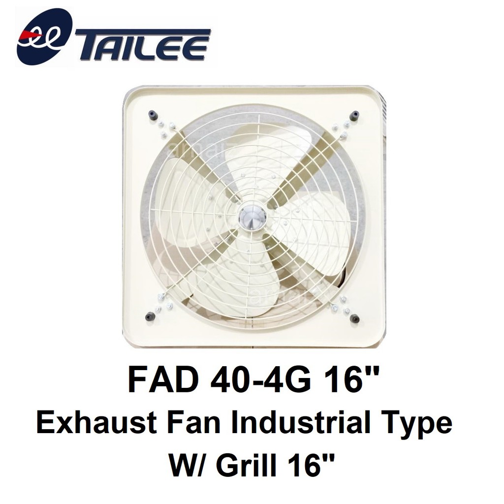 Tailee FAD 404G Ventilating Fan Exhaust Fan 16" Industrial Type with
