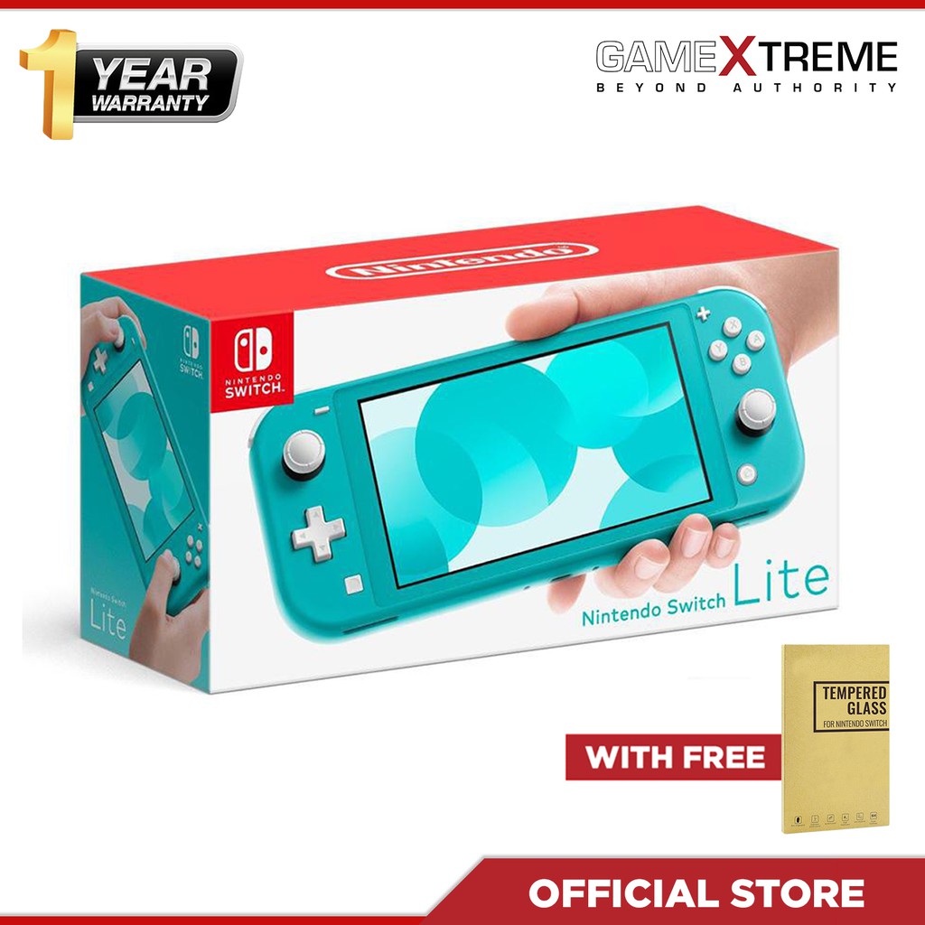 Nintendo Switch Lite  Turquoise Blue with Free Tempered 