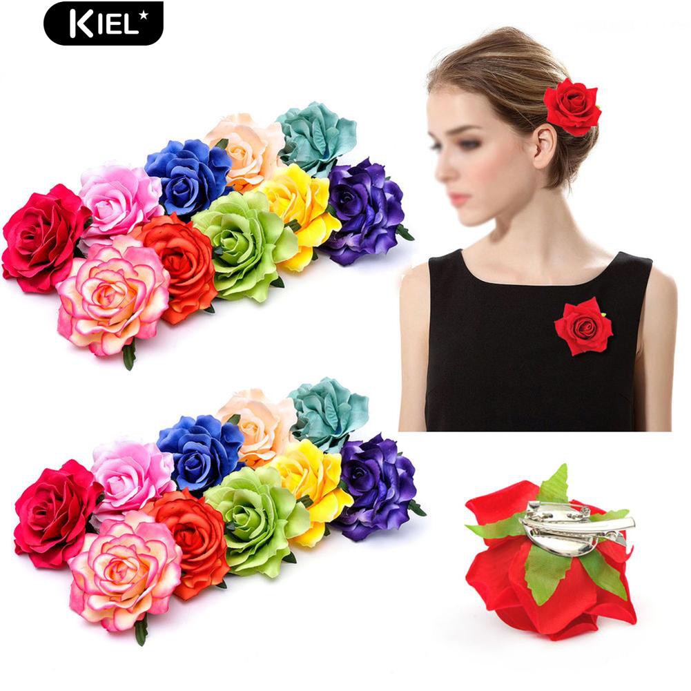 Kiel Flower Brooch Pin Hairpin Hair Clip Wedding Bridesmaid Party