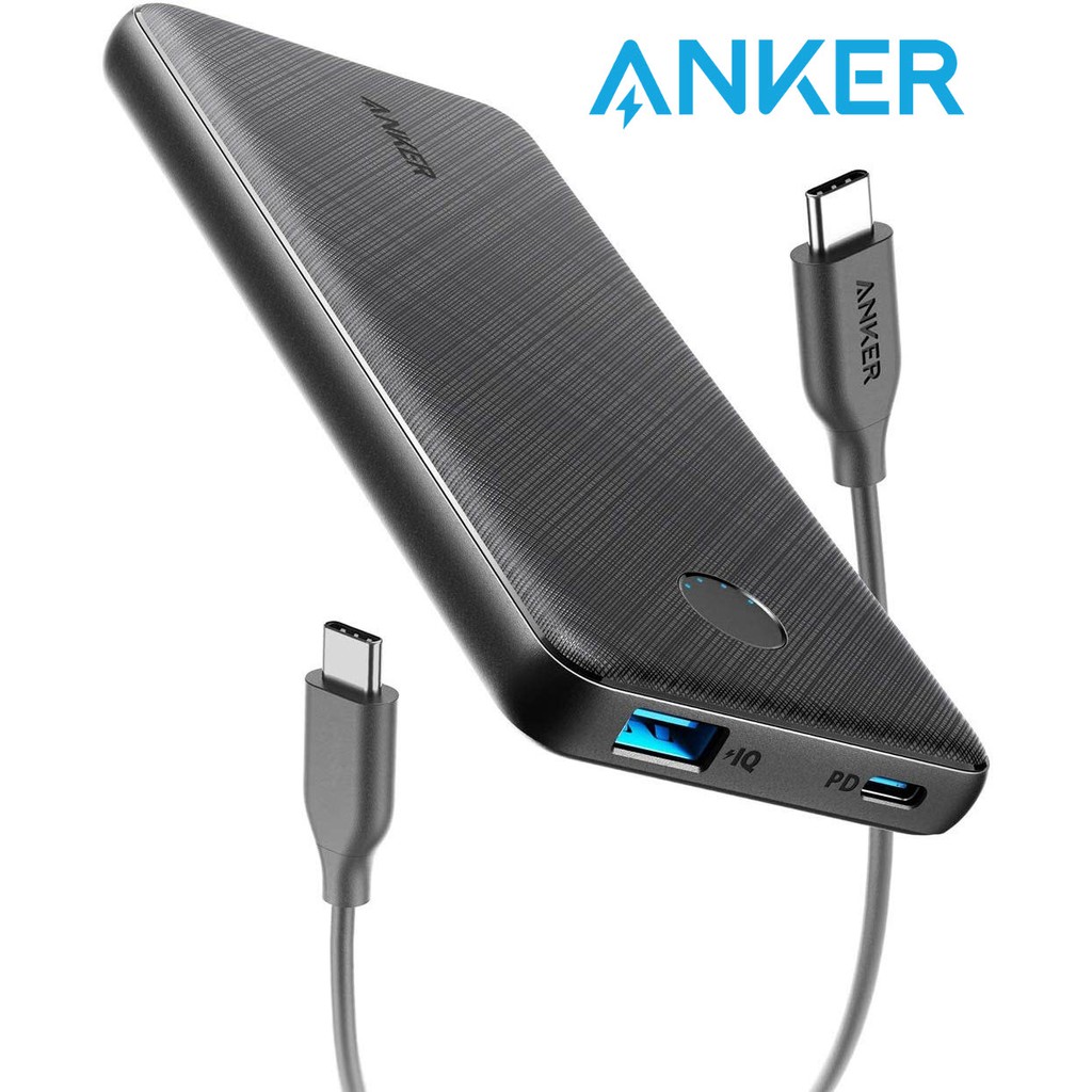 Anker PowerCore Slim 10000 PD 10000mAh Power Bank USB-C Power Delivery ...