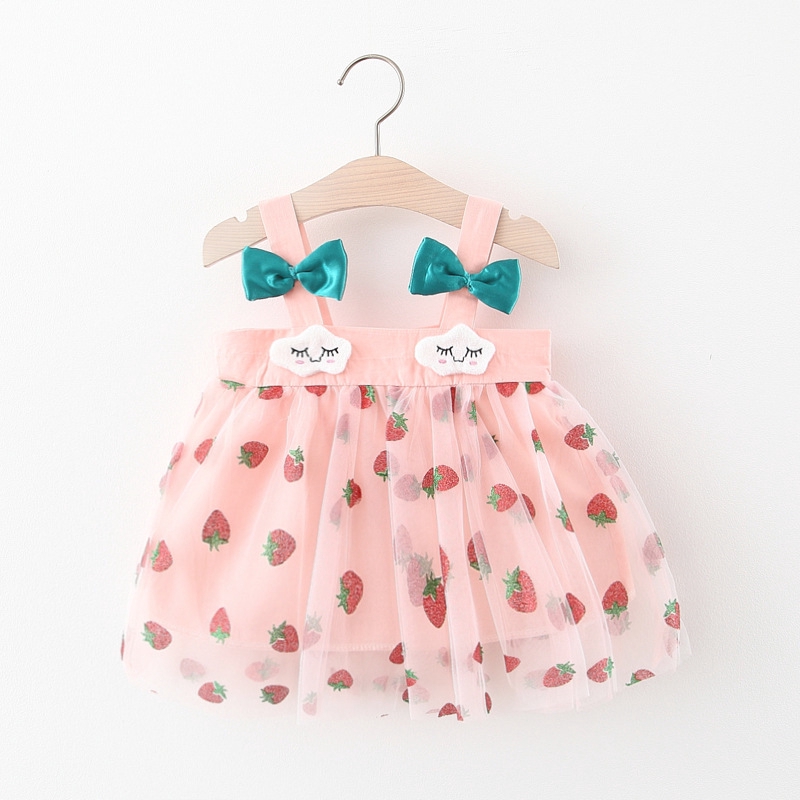 little girl strawberry dress