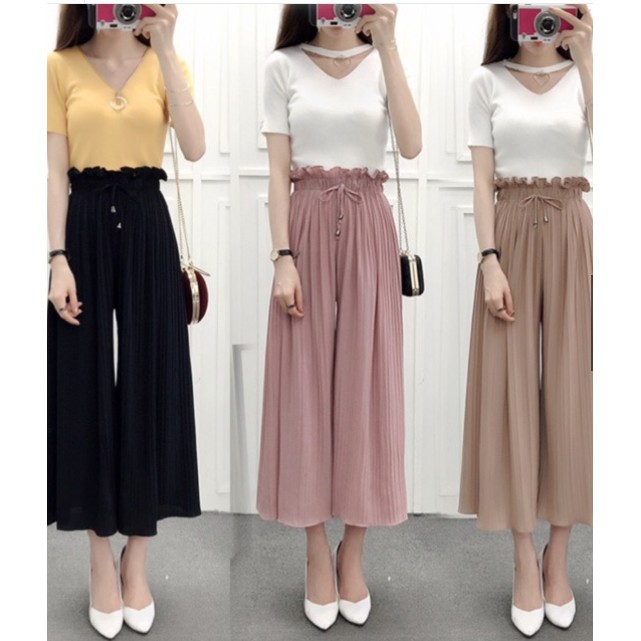 KOREAN FASHION SQUARE PANTS | Shopee Philippines