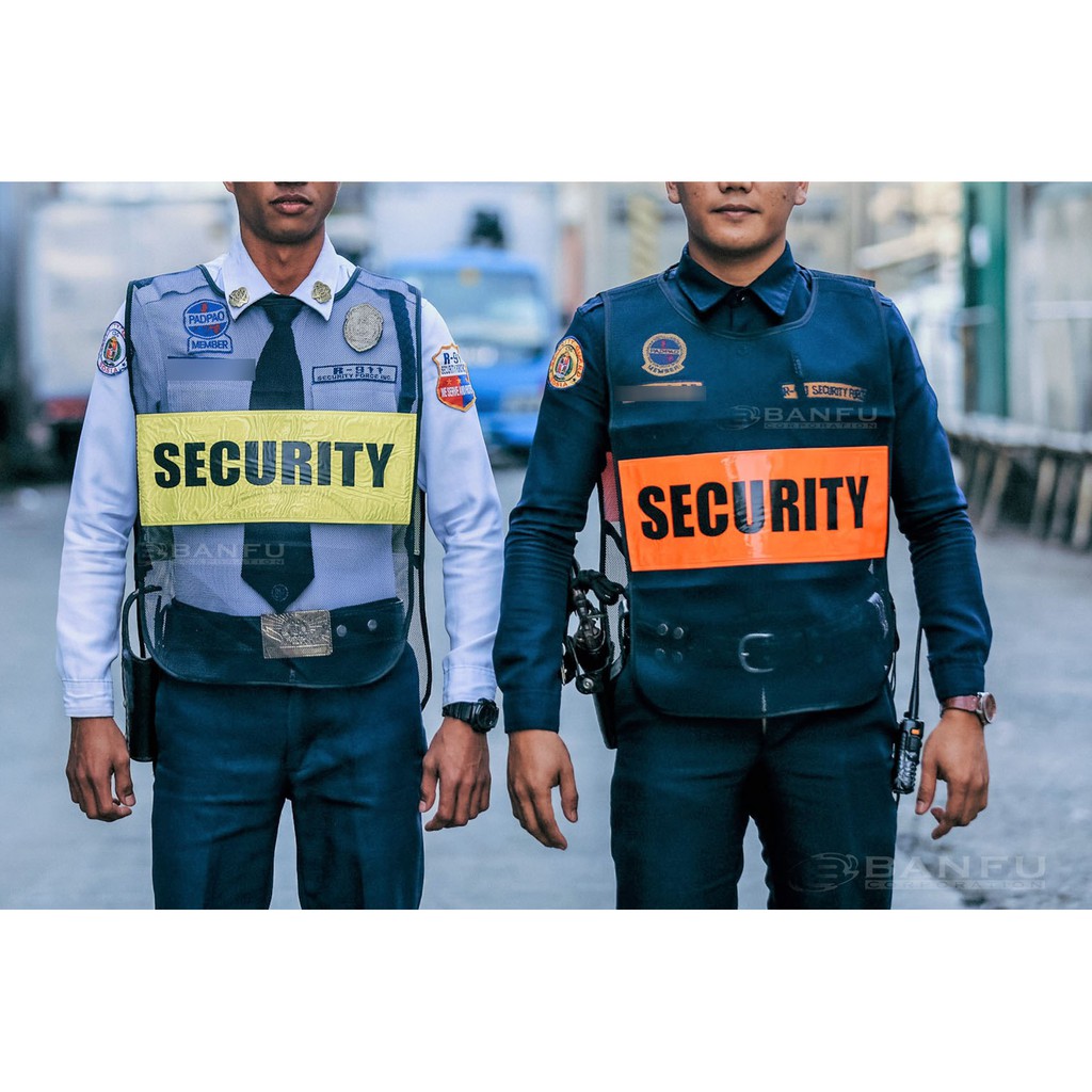 High Visibility Reflective Vest with SECURITY Sticker (NS1) Shopee