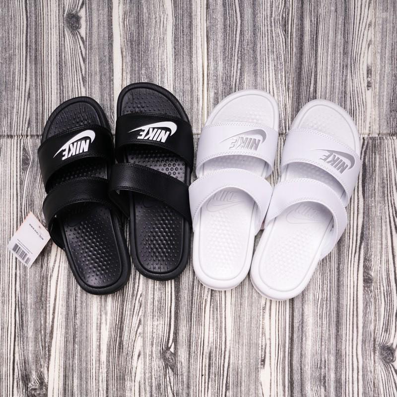 nike sandals with two straps