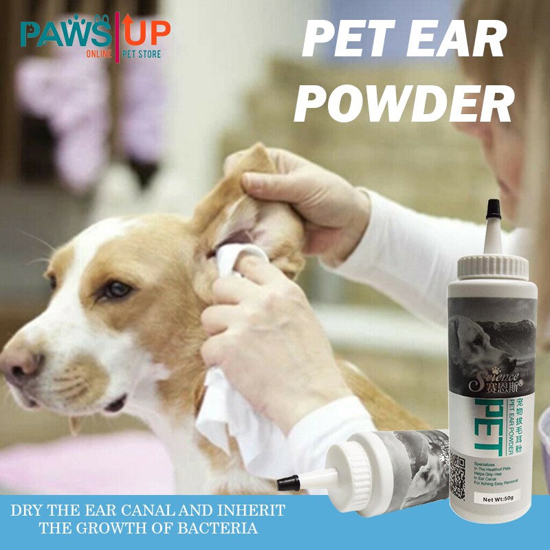 PAWS UP Ear Cleaner Powder Pet Ear Powder For Dogs and Cats Ear Health Care Easy to Remove Ear Hair