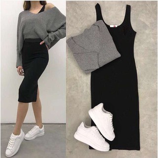 long black dress casual