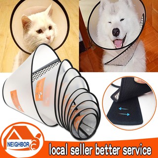 【In Stock】Elizabeth Circle Cat Dog Safety Collar Circle Pet Head Cover Bite Anti Lick