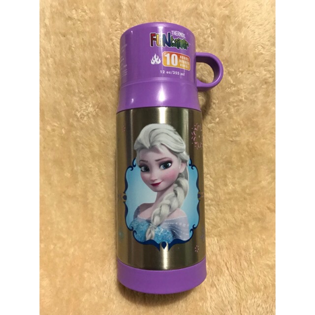 frozen thermos water bottle