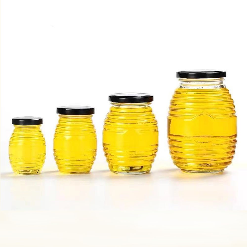 Clear Glass Jar Honey Jar with Black Lid Shopee Philippines