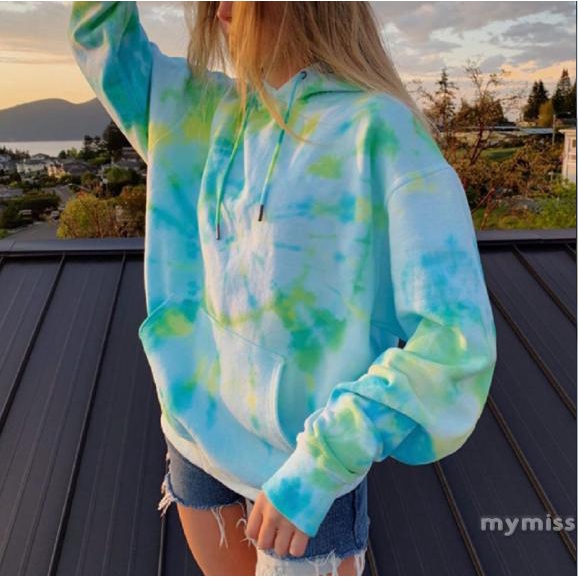 hoodie tie dye shopee